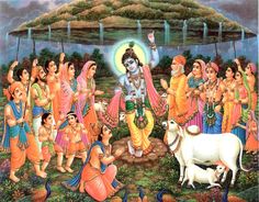 krishna govardhan image online